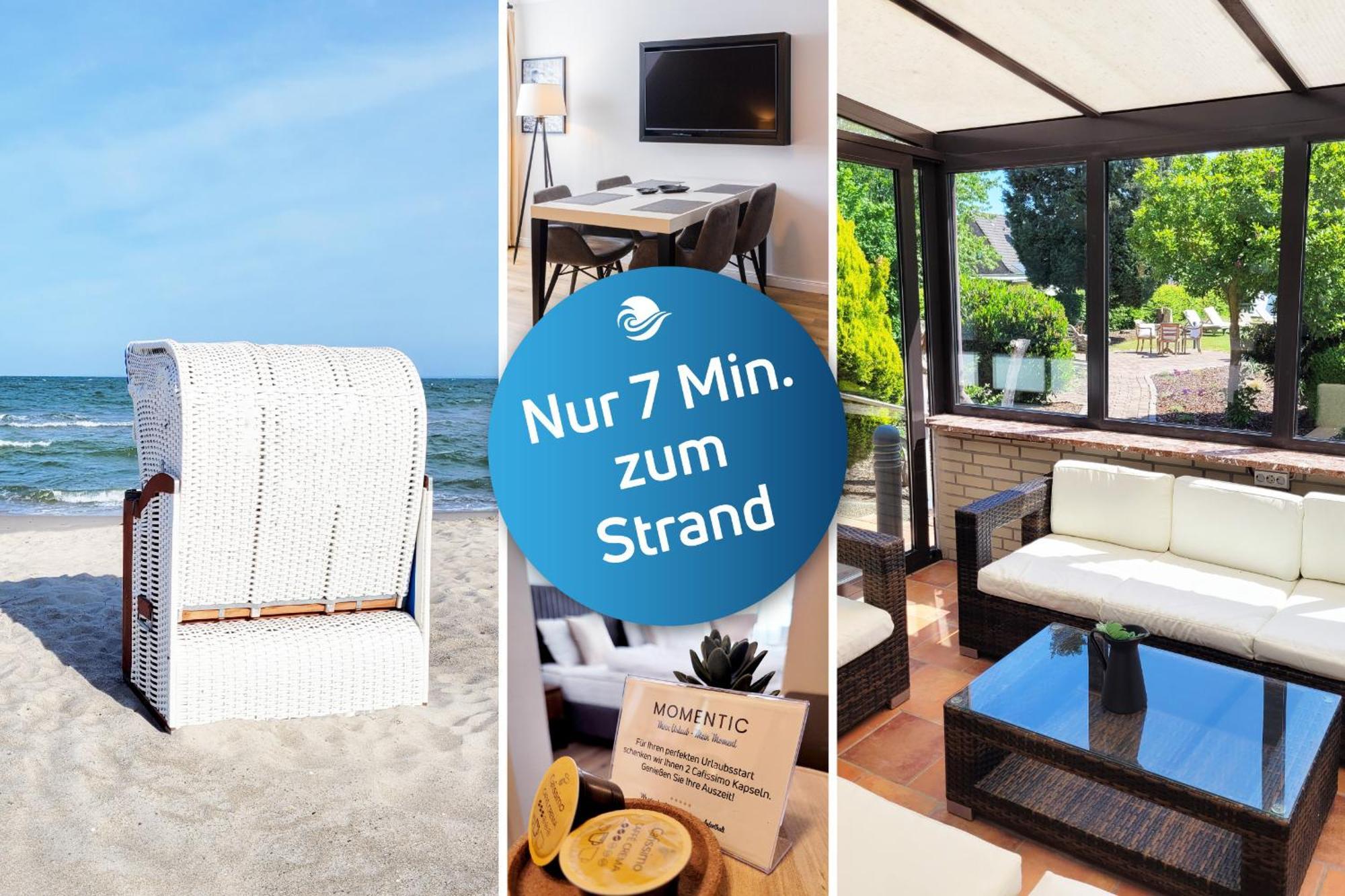 Strandnahe Moderne: Ferienwohnung mit Parkplatz und Garten Scharbeutz Exterior photo